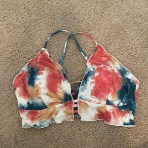 Tie Dye Swim Top